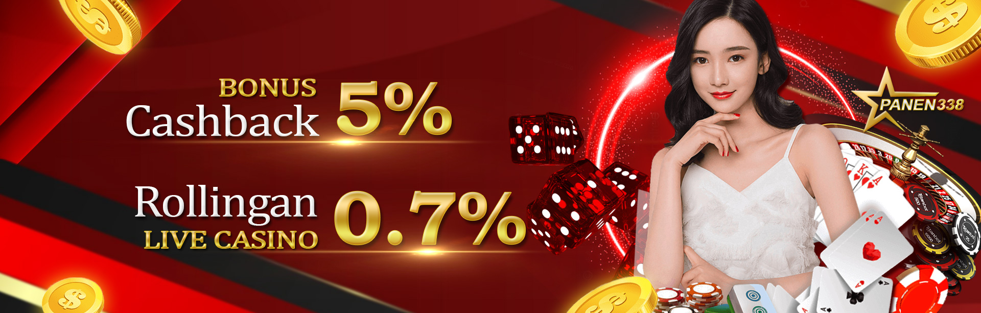 BONUS CASHBACK DAN ROLLINGAN LIVE CASINO